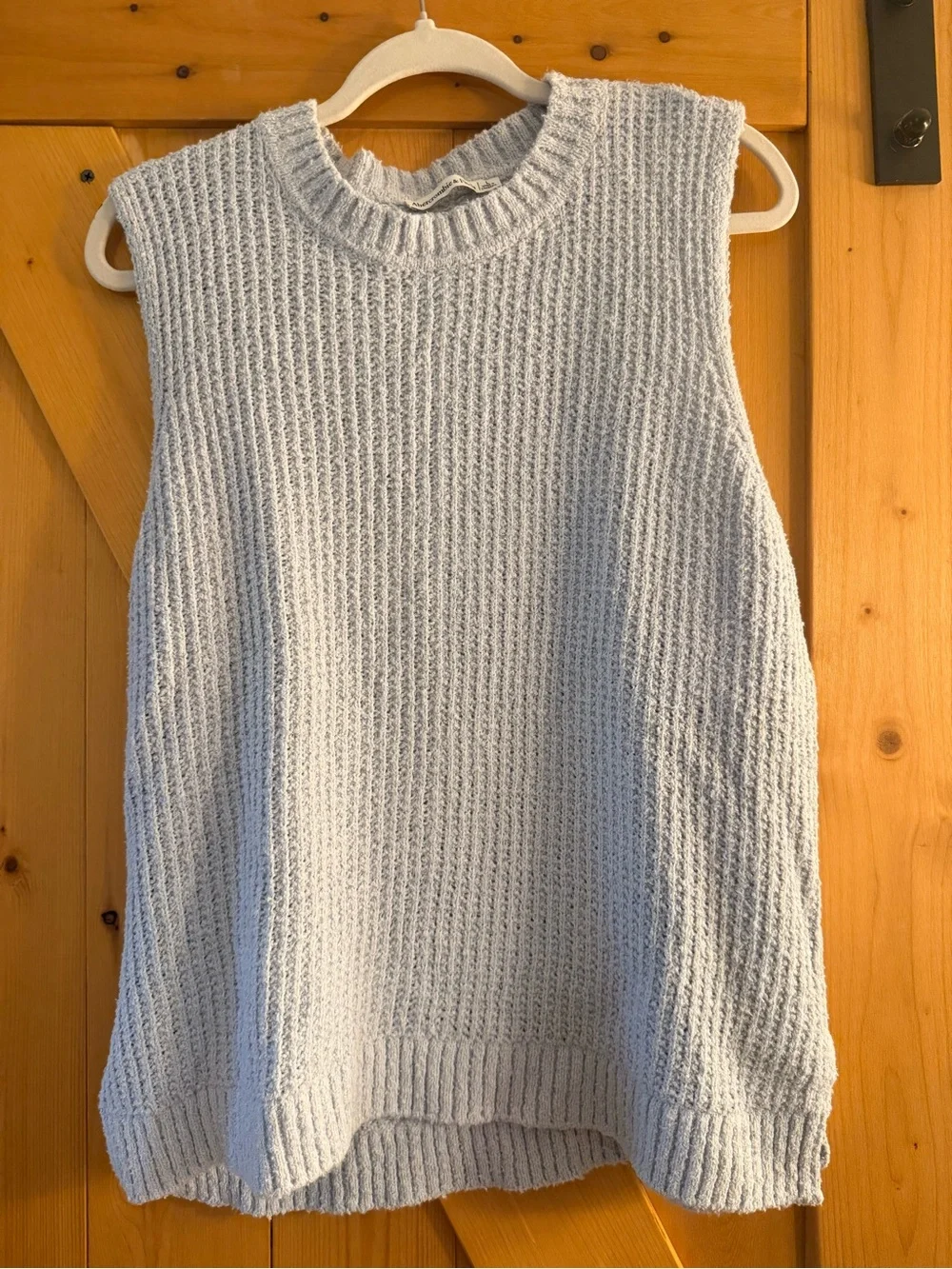 A&F Knit Tank Top - Light blue